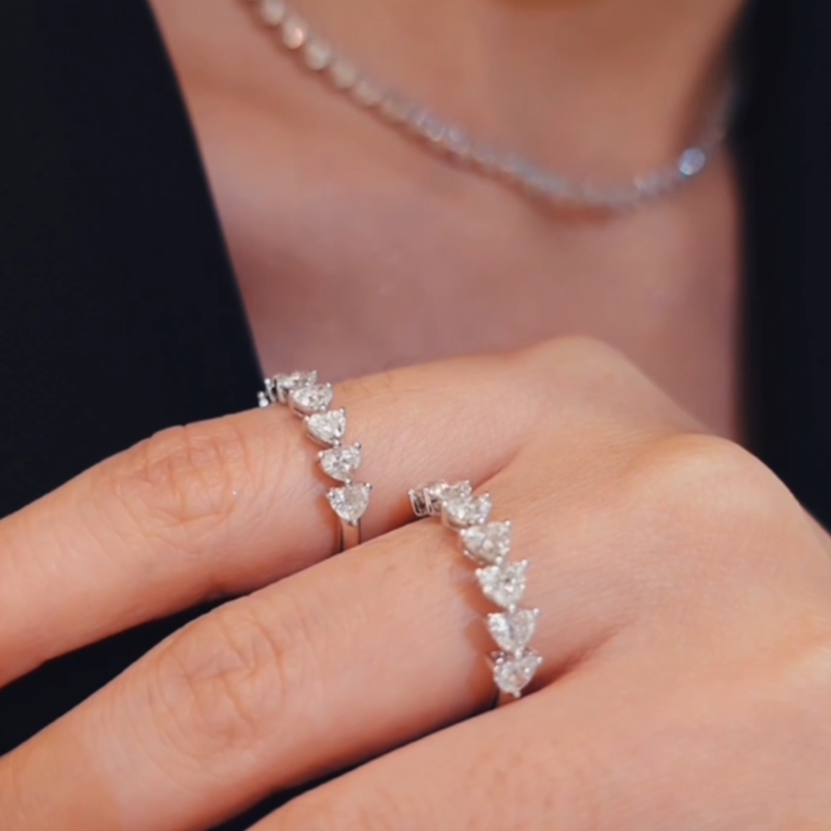Carol Seven Stone Diamond Stud Earrings – Seven Star Gems